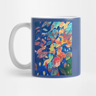 Autumn leaves watercolor painting Mug